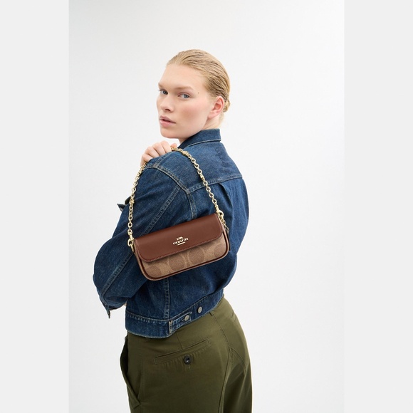Hailey Flap Bag In Signature Canvas - Picture 1 of 5